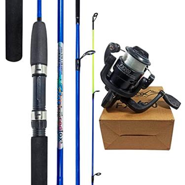 Imagem de Kit de Pesca Molinete RedFox FX200 com Linha + Vara Star 1,35m 8-12 Lbs 2 Partes
