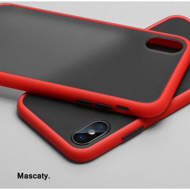 Imagem de Case Capa Color Acrílico e Silicone Vermelha Iphone XSMax