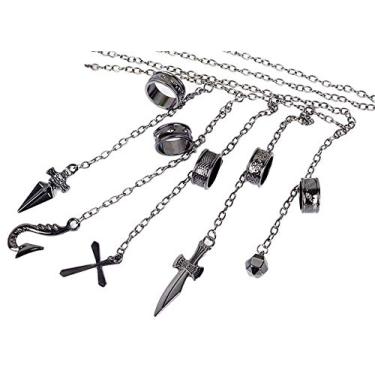 Imagem de GK-O Anime Hunter x Hunter Kurapika 5 anéis corrente pingentes pulseira de liga fantasia cosplay