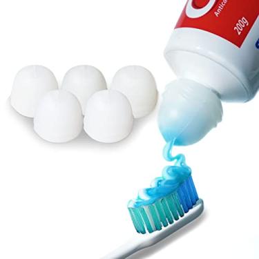 Imagem de Tampa de pasta de dente, 5 unidades de tampas de pasta de dente com fecho automático para banheiro de adultos e crianças