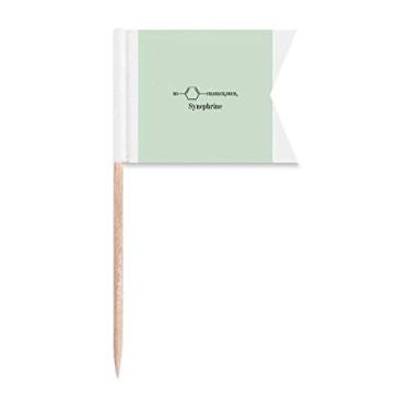 Imagem de Adrenaline – Bandeiras de palito químico para marcação de rotulagem para bolo de festa, comida e queijos