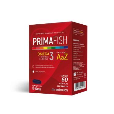 Imagem de Suplemento Alimentar Primafish Vitaminas A a Z + Ômega 3 Maxinutri - 60 Cápsulas 60 Cápsulas