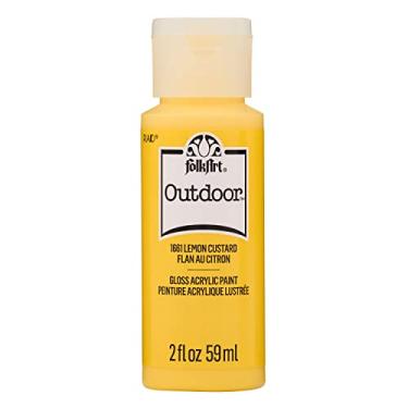 Imagem de FolkArt Tinta acrílica para ambientes externos em cores sortidas (60 ml), creme de limão 1661