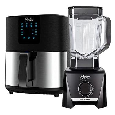 Imagem de Kit Black Inox Fritadeira Ultra Digital e Liquidificador Oster - 220V