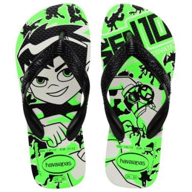 Imagem de Chinelo Havaianas Kids Ben 10 Branco / Preto