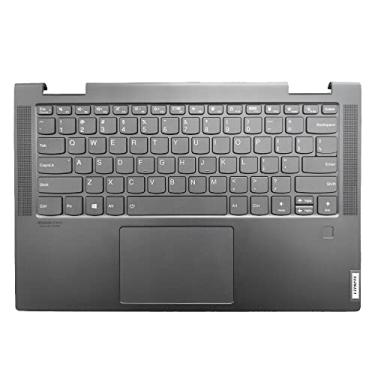Imagem de LTPRPTS Peça de montagem de teclado de apoio de mão para laptop para Lenovo Yoga 7-14ITL5 AM1RW000100 Gary