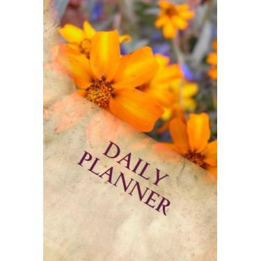 Imagem de Agenda diária: Diário em branco com capa de flor, decoração de lápis nas páginas