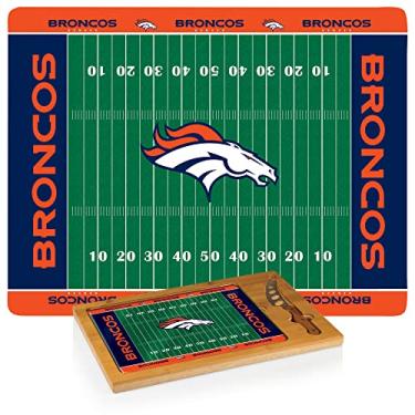 Imagem de PICNIC TIME Conjunto de tábua de corte Denver Broncos