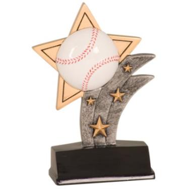 Imagem de 13,8 cm Estilo de prêmio de troféu esportivo de beisebol - 8 suporte de inserção de 5 cm Resina estrela, medalhas esportivas, troféus de esportes. Troféu de jogador com nome gravado personalizado