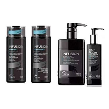 Imagem de Kit Truss Infusion 4 Produtos - Shampoo Condicionador 2x 300ml + Infusion 650ml + Nght Spa 250ml