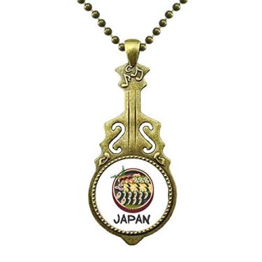 Imagem de DIYthinker Colar tradicional japonês saboroso de sushi, joia antiga com pingente de música