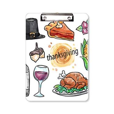 Imagem de Prancheta de prancheta Happy Thanksgiving Day A4