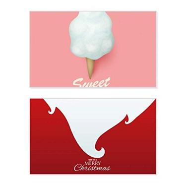 Imagem de Casquinhas de sorvete de sorvete com sorvete e picolés de Natal para festas de fim de ano