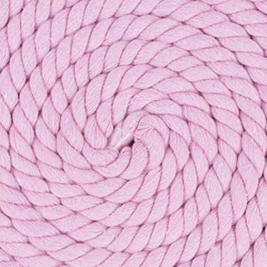 Imagem de Corda de algodão trançado natural West Coast Paracord – Corda artesanal – Corda tripla super macia e forte para esportes, decoração, artesanato, macramê, uso interno (1,27 cm x 320 m, rosa)