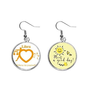 Imagem de Motivação Constelação Amor Libra Orelha Flor Sol Brincos Joias Moda Moda