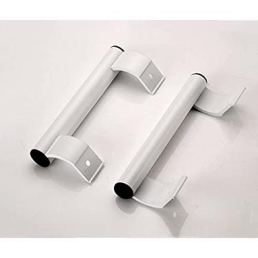 Imagem de Gabinete de plástico de aço com maçaneta de porta de sacada, branco grande