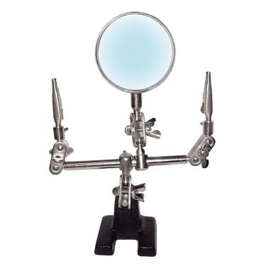 Imagem de Lupa com Suporte e Pincas C/ Aumento 3X Hikari HL-S10