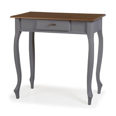 Imagem de Aparador para Sala com Pés Luis XV 1 Gaveta 1010 Linz Móveis - Cinza/Imbuia Glazer