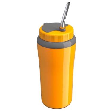 Imagem de Copo Térmico Tererê com Tampa Cuia Filtro e Bomba, Amarelo