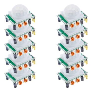 Imagem de Sensor De Presença - Piroelétrico - Hc-Sr501 - Pir - Para Arduino - 10 Peças