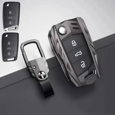 Imagem de LAVIYE Caso de proteção chave da liga de zinco do carro, para VW Volkswagen Golf 7 MK7 Tiguan MK2 para o assento Ateca Leon FR 2 Ibiza Acessórios Skoda Octavia