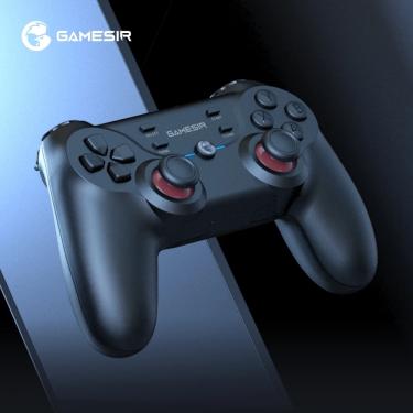 Controlador de jogos sem fio GameSir T4 Pro para Windows 7 8 10 PC/iPhone/Android/Switch,  joystick de gamepad de celular Dual Shock USB Bluetooth para jogos Apple  Arcade MFi, luz de fundo LED