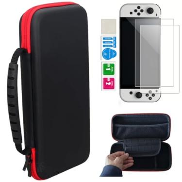 Imagem de Case Estojo Bag Compativel Nintendo Switch Oled + Pelicula De vidro Oled
