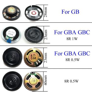 Imagem de Yuxi-caixa de som mais alto-falante para nintendo gameboy  cor advance gba gbc  23mm  28mm  40mm