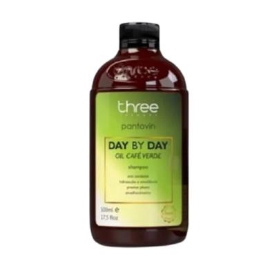 Imagem de Kit Shampoo Mascara Café Verde Pantovin Day By Day 500ml - Three Therapy (Shampoo Day by Day Café Verde 500ml)