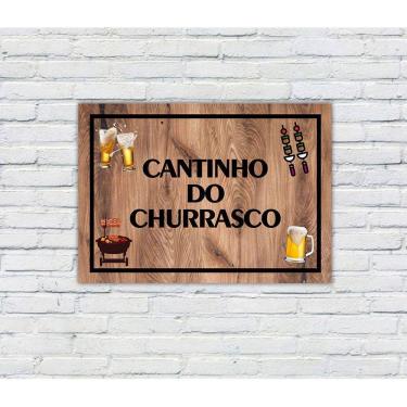 Imagem de Placa Decorativa MDF Cantinho do Churrasco 39