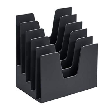 Imagem de Acrimet Organizador de Documentos Vertical para Mesa 5 Divisórias Preto