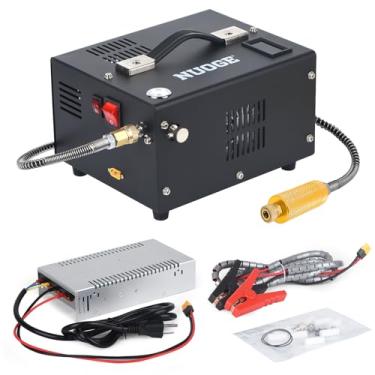 Imagem de NUOGE Pcp Air Compressor,4500Psi 30Mpa Powered by Car 12V DC or Home 110V/220V AC W/Converter Paintball/Scuba Tank Compressor Pump