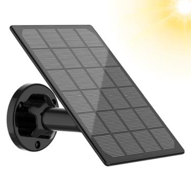 Imagem de StartVision Painel solar para câmera externa de bateria recarregável, painel solar à prova d'água com cabo USB de 3 m, energia contínua para câmera de segurança externa, porta micro USB 5V 3,5W