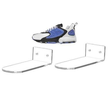 Imagem de Expositor de Calçados Kit com 2 Suportes Para Tênis ou Calçados em Acrílico Organizador Casa Loja