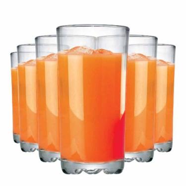 Imagem de Copos De Vidro Mirage Long Drink Água Ou Suco 300ml 6 Pcs - Ruvolo