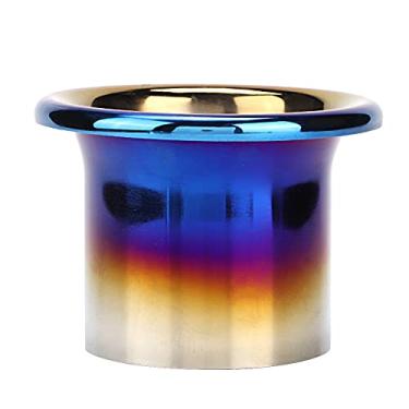 Imagem de Buzina Turbo de Entrada de Ar Frio de 3 Polegadas Azul de A?o Inoxid¨¢vel para a Maioria Dos Ve¨ªculos