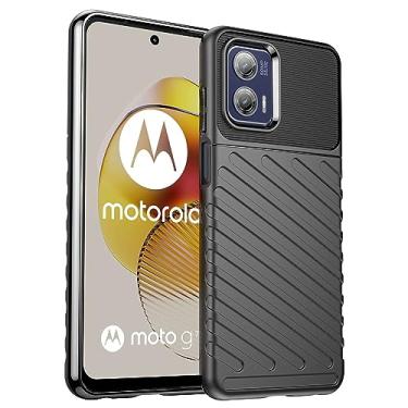 Imagem de Capas para Moto G73.Caso básico,Botão de pressão flexível / 360 ° Proteção completa,Sensação arenácea