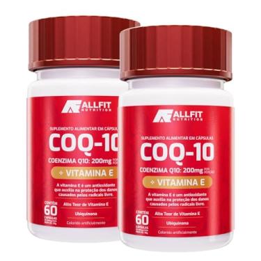 Imagem de Coenzima Coq Q10 200mg Pura com Vitamina E, 60 cápsulas - All Fit Nutrition (120 Cápsulas (Pacote de 2))
