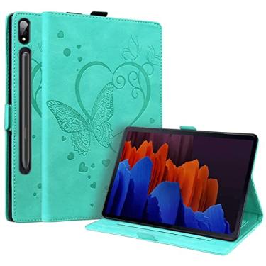 Imagem de Capa para Galaxy Tab S8 Ultra de 14,6 polegadas – Capa inteligente de couro flip de [borboleta em relevo 3D] e suporte de vários ângulos para tablet Samsung Galaxy S8 Ultra 14.6