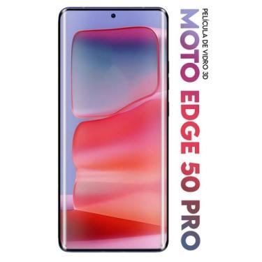 Imagem de Kit 3 Películas De Vidro Full 3D Curvada Para Moto Edge 50 Pro Xt2403 