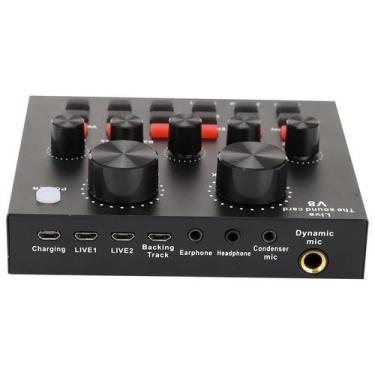 Imagem de Mesa De Som V8 Áudio Usb Smart Conjunto Interface Externa De Áudio Usb