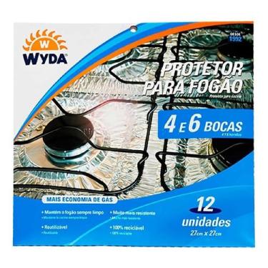 Imagem de Protetor Para Fogão De Alumínio 4 E 6 Bocas Com 12 Und Wyda