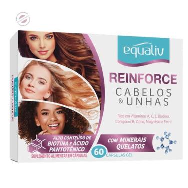 Imagem de Reinforce Cabelos e Unhas Premium Rico em Biotina e Vitaminas Sem Sabo
