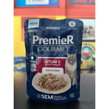 Imagem de Sachê Prermier Gourmet Gatos Adultos Atum 70G - Premier