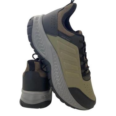 Imagem de Tênis Masculino Para Caminhada, Academia, Casual - Adrun, Verde milita