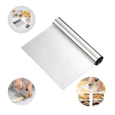 Imagem de Espátula Cortador Raspador Inox Confeitaria Massas Bolo - Ke Home