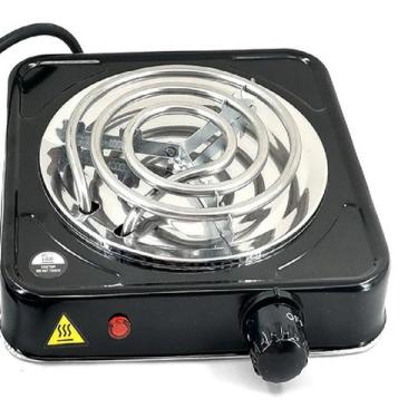 Imagem de Fogão Fogareiro Elétrico 1 boca Portátil Pratico Espiral Camping Lazer