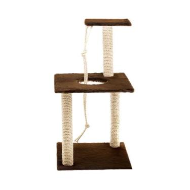 Imagem de Arranhador Gatos 3 Bases Grande Premium Brinquedo para Gatos - Le Peti