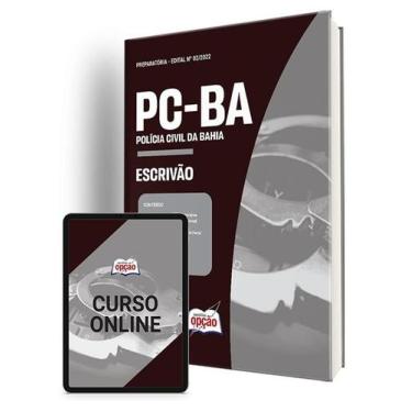 Imagem de Apostila PC-BA 2024 - Escrivão - Apostilas Opção