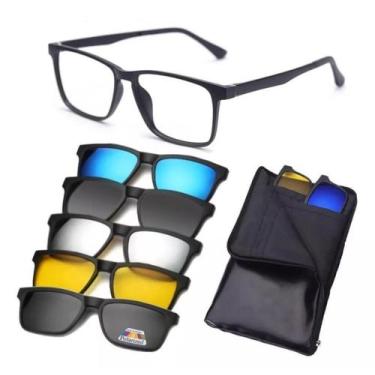 Imagem de Óculos Clipon Sol Armação Masculino Grau Quadrada Phuket 5 - Shark Ócu